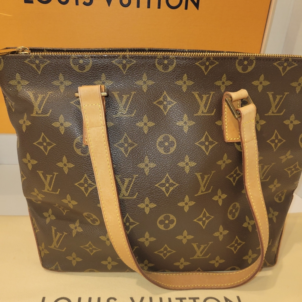 VGUC Louis Vuitton Monogram Cabas Piano Tote Shoulder Bag - AUTHENTIC - Picture 3 of 14
